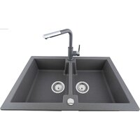 Кухонная мойка Kernau KGS A 80 2B Grey Metallic - Превью изображения №3 — Интернет-магазин Time-Shop
