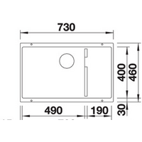 Кухонная мойка Blanco Subline 700-U Level (антрацит, корзинчатый вентиль) - Превью изображения №2 — Интернет-магазин Time-Shop