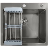 Кухонная мойка Stellar Decor S5050GE-D (серый) - Превью изображения №4 — Интернет-магазин Time-Shop