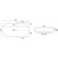 Умывальник Rea Aura 61 REAU4589 - Превью изображения №5 — Интернет-магазин Time-Shop