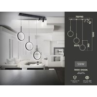 Подвесная люстра Ambrella light Comfort FL5278 - Превью изображения №7 — Интернет-магазин Time-Shop