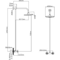 Душевая система  AV Engineering AVROL16-D33 - Превью изображения №2 — Интернет-магазин Time-Shop