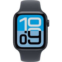 Умные часы Apple Watch SE 3 44 мм (алюминиевый корпус, полуночный/полуночный, спортивный силиконовый ремешок S/M) - Превью изображения №2 — Интернет-магазин Time-Shop