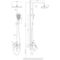 Душевая система  A-Five A5-1236 - Превью изображения №6 — Интернет-магазин Time-Shop