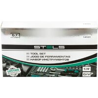 Универсальный набор инструментов Stels 14101 (57 предметов) - Превью изображения №2 — Интернет-магазин Time-Shop