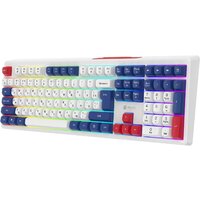 Клавиатура Оклик 725G (белый/красный) - Превью изображения №3 — Интернет-магазин Time-Shop