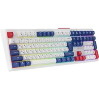 Клавиатура Оклик 725G (белый/красный) - Превью изображения №4 — Интернет-магазин Time-Shop