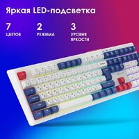 Клавиатура Оклик 725G (белый/красный) - Превью изображения №10 — Интернет-магазин Time-Shop