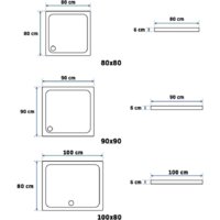 Душевой поддон Rea Savoy 80x80 (черный) - Превью изображения №4 — Интернет-магазин Time-Shop