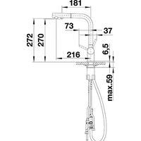 Смеситель Blanco Fontas-S II 526158 (черный) - Превью изображения №2 — Интернет-магазин Time-Shop