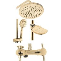 Душевая система  Rea Luis REA-P7006 (золотой) - Превью изображения №2 — Интернет-магазин Time-Shop