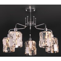 Припотолочная люстра Евросвет Scoppio 10101/5 (хром/прозрачный хрусталь) - Превью изображения №3 — Интернет-магазин Time-Shop