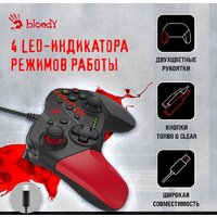 Геймпад A4Tech Bloody GP30 (черный/красный) - Превью изображения №3 — Интернет-магазин Time-Shop
