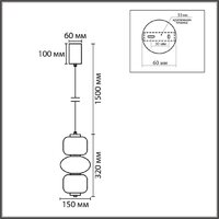 Подвесная люстра Lumion Taisha 8324/25L - Превью изображения №6 — Интернет-магазин Time-Shop