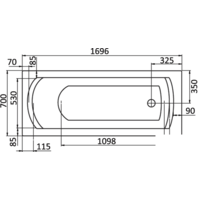 Ванна Santek Монако 170x70 (1WH111979) - Превью изображения №3 — Интернет-магазин Time-Shop