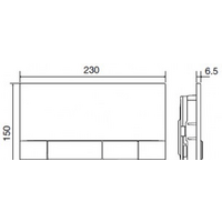 Панель смыва OLI Narrow 152941 (матовый хром) - Превью изображения №2 — Интернет-магазин Time-Shop
