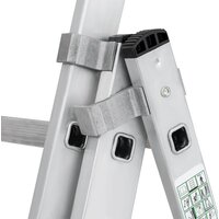 Лестница-стремянка Новая высота NV 123 алюминиевая трёхсекционная 3x11 ступеней - Превью изображения №5 — Интернет-магазин Time-Shop