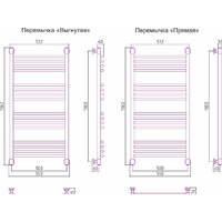 Полотенцесушитель Сунержа Богема+ 1000x500 05-0220-1050 - Превью изображения №3 — Интернет-магазин Time-Shop