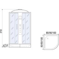 Душевая кабина River Dunay 80/24 MT - Превью изображения №18 — Интернет-магазин Time-Shop
