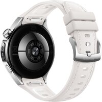 Умные часы Huawei Watch 5 42 мм (серебристый, с белым силиконовым ремешком, международная версия) - Превью изображения №2 — Интернет-магазин Time-Shop