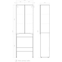  Vigo Шкаф комбинированный Grani 640 под стиральную машину (дуб золотой) - Превью изображения №5 — Интернет-магазин Time-Shop