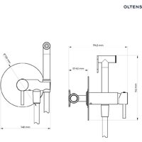 Смеситель с лейкой для биде Oltens Molle 31100300 - Превью изображения №2 — Интернет-магазин Time-Shop