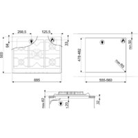 Варочная панель Smeg SR275XGH2 - Превью изображения №2 — Интернет-магазин Time-Shop