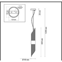 Подвесная люстра Odeon Light Flambi 4847/2 - Превью изображения №2 — Интернет-магазин Time-Shop
