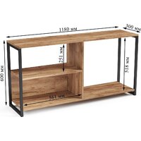 Тумба Mio Tesoro Codi Loft (дуб золотой крафт/черный) - Превью изображения №5 — Интернет-магазин Time-Shop