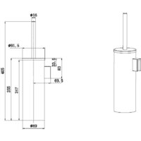 Ершик для унитаза Allen Brau Priority 6.31A09-MG 323766 (графит браш) - Превью изображения №4 — Интернет-магазин Time-Shop