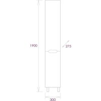  Onika Шкаф-пенал Айленд 30 403081 (белый) - Превью изображения №6 — Интернет-магазин Time-Shop