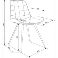 Стул Бюрократ CH-K2 4 шт (черный Holland 75/черный) - Превью изображения №8 — Интернет-магазин Time-Shop