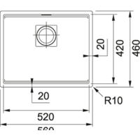 Кухонная мойка Franke Kubus 2 KNG 110-52 (белый) - Превью изображения №2 — Интернет-магазин Time-Shop