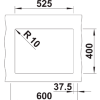 Кухонная мойка Blanco Rotan 340/160-U 526096 (черный) - Превью изображения №3 — Интернет-магазин Time-Shop