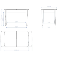 Кухонный стол Мебель-класс Виртус (кремовый белый) - Превью изображения №2 — Интернет-магазин Time-Shop