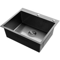 Кухонная мойка Roxen Simple 560220-55B PVD графит (с коландером и дозатором) - Превью изображения №5 — Интернет-магазин Time-Shop