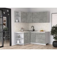 Кухонный модуль Интерлиния Мила Матте 1.5x1.8 А (керамика/керамика/опал светлый) - Превью изображения №2 — Интернет-магазин Time-Shop