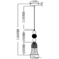 Подвесная люстра Moderli Glassy V10908-P - Превью изображения №6 — Интернет-магазин Time-Shop