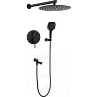 Душевая система  Filarete Roun FL1026 (черный матовый) - Превью изображения №1 — Интернет-магазин Time-Shop