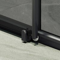 Душевая дверь MaybahGlass 195x120 MGD-1284-6 (графит/черный) - Превью изображения №6 — Интернет-магазин Time-Shop