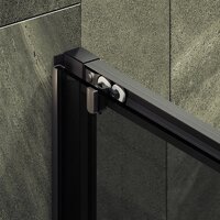 Душевая дверь MaybahGlass 195x120 MGD-1284-6 (графит/черный) - Превью изображения №7 — Интернет-магазин Time-Shop