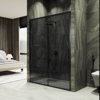 Душевая дверь MaybahGlass 195x120 MGD-1284-6 (графит/черный) - Превью изображения №2 — Интернет-магазин Time-Shop