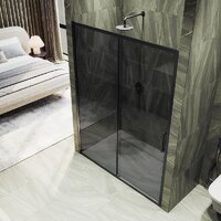 Душевая дверь MaybahGlass 195x120 MGD-1284-6 (графит/черный) - Превью изображения №4 — Интернет-магазин Time-Shop