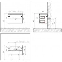  BelBagno Тумба под умывальник Etna-700-2C-SO-RW-P (rovere moro) - Превью изображения №3 — Интернет-магазин Time-Shop