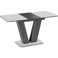 Кухонный стол Трия Чинзано тип 1 раздвижной (моод темный/стекло белое матовое) - Превью изображения №2 — Интернет-магазин Time-Shop