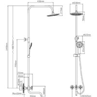 Душевая система  Diadonna Д80-335354 - Превью изображения №4 — Интернет-магазин Time-Shop