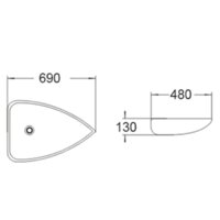 Умывальник SantiLine SL-1033 - Превью изображения №2 — Интернет-магазин Time-Shop