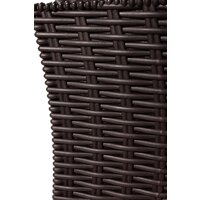 Скамейка ВПМ Ротанг 2-х местный 6199037 (темно-коричневый) - Превью изображения №6 — Интернет-магазин Time-Shop