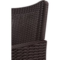 Скамейка ВПМ Ротанг 2-х местный 6199037 (темно-коричневый) - Превью изображения №8 — Интернет-магазин Time-Shop