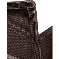 Скамейка ВПМ Ротанг 2-х местный 6199037 (темно-коричневый) - Превью изображения №9 — Интернет-магазин Time-Shop
